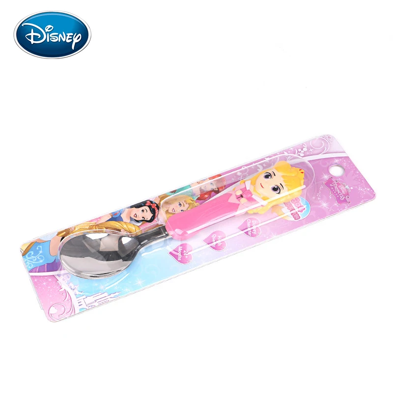 

Disney Cute tableware children eat spoon cartoon spoon 316 stainless steel infant learning to eat rice spoon