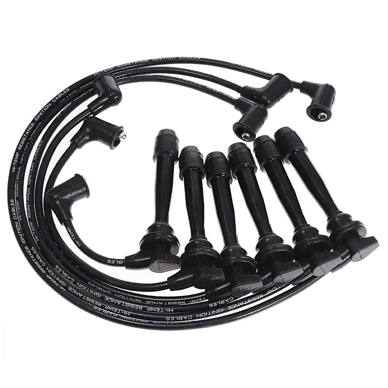 6Pcs Ignition Plug Wire Set For Hyundai Tiburon Sonata Santa Fe Kia Magentis Optima 2.7L V6 09015 3878 | Автомобили и мотоциклы