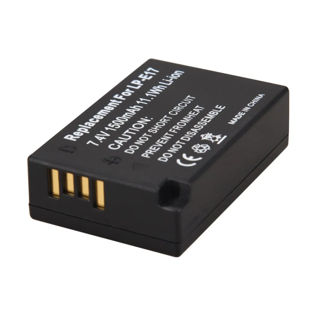 2x1500 mAh LP E17 LPE17 батарея камеры + USB зарядное устройство для Canon EOS M3 M5 750D 760D T6i T6s 8000D Kiss