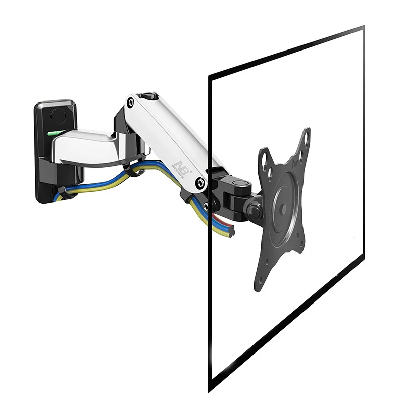 F150-silver NB F150 1"-27" полный монитор движения настенное крепление алюминиевый сплав 360 градусов монитор держатель газовая пружина кронштейн тв монитор Настенный кронштейн - Цвет: F150-silver