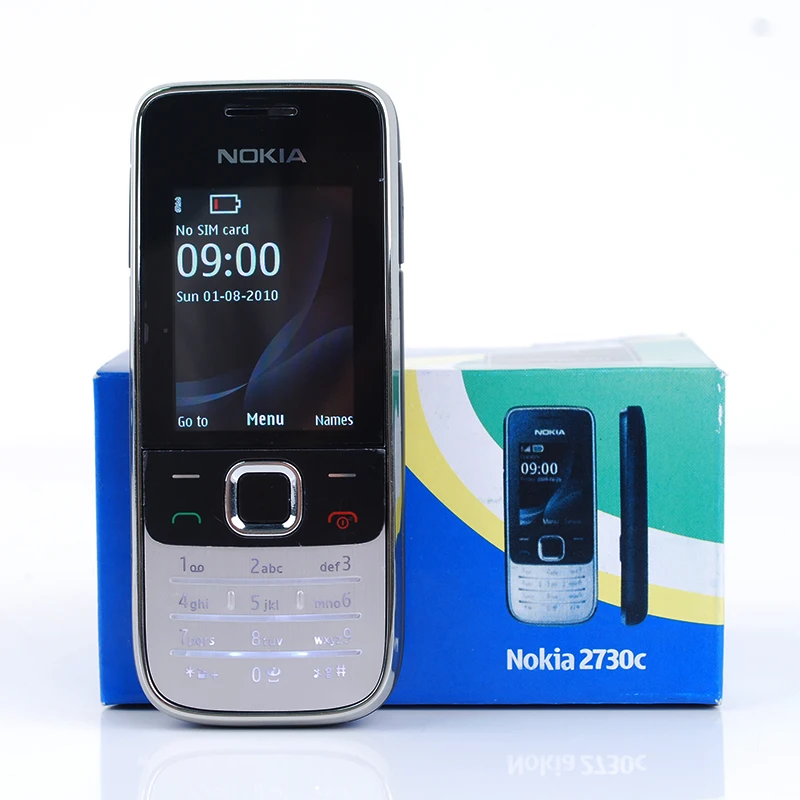 Nokia 2730 классический разблокированный мобильный телефон 2730c 3g четырехдиапазонный 2-мегапиксельная камера Восстановленный сотовый телефон черный красный