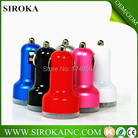 2015 new patented products mini dual usb car charger DC5V3.1A output for smartphone |