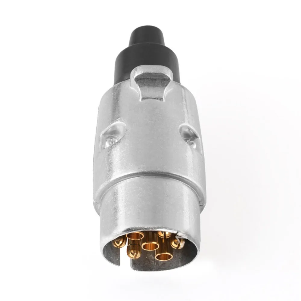 7Pin 12V металлическая тележка на колесах Автомобильная розетка адаптер вилка розетка конвертер 12N для 7-контактный тяжелый европейского стандарта