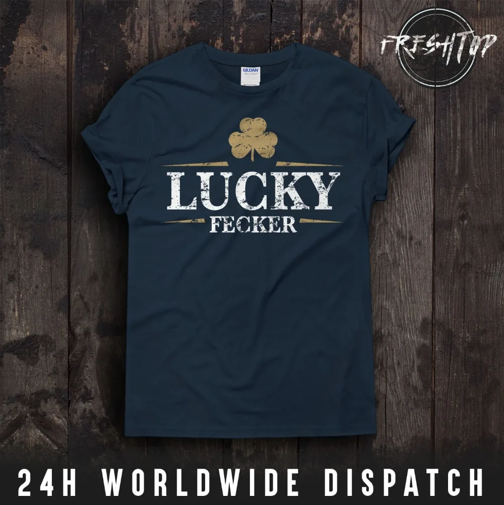 2019 горячая Распродажа 100% хлопок женская футболка ко Дню Св. Патрика Lucky Fecker