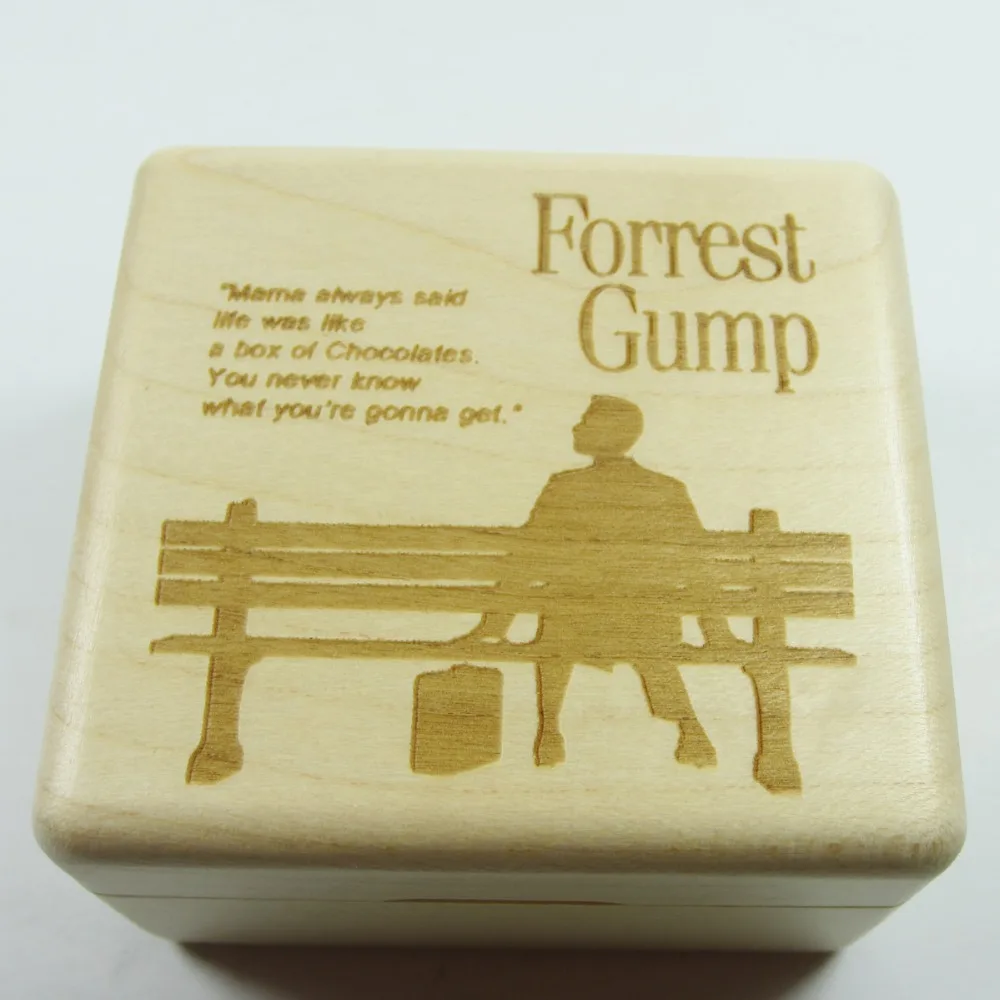 Деревянная заводная Музыкальная шкатулка The Forrest Gump тематические подарки для