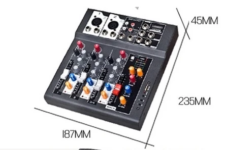 4 канала F4 смеситель для стадия главная караоке DJ 48 В фантомного питания USB эхо voic