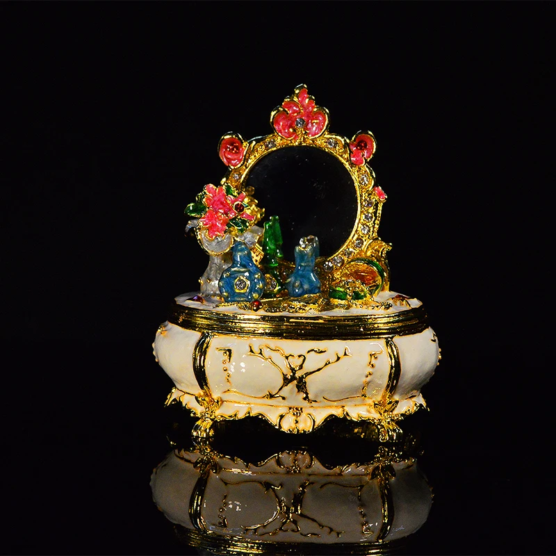 Qifu домашний декор элегантный белый цвет комод безделушка|Упаковка и стойки для