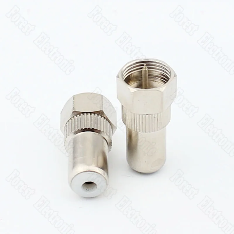 Переходник со штекера F на гнездо RCA AV Метрическая головка Коннектор Lotus|male female