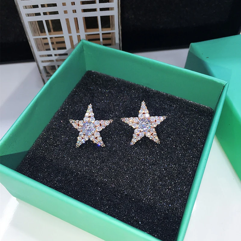 Женские классические серьги-гвоздики GAOLA Серьги серебряного цвета с фианитами