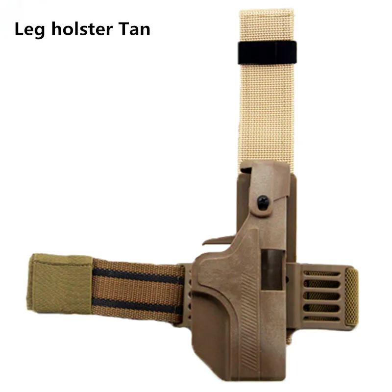 Leg Tan Тактический Quick Release правую руку автоматическая загрузка быстро загружается кобура автоматические кобура для Glock кобура - Цвет: Leg Tan