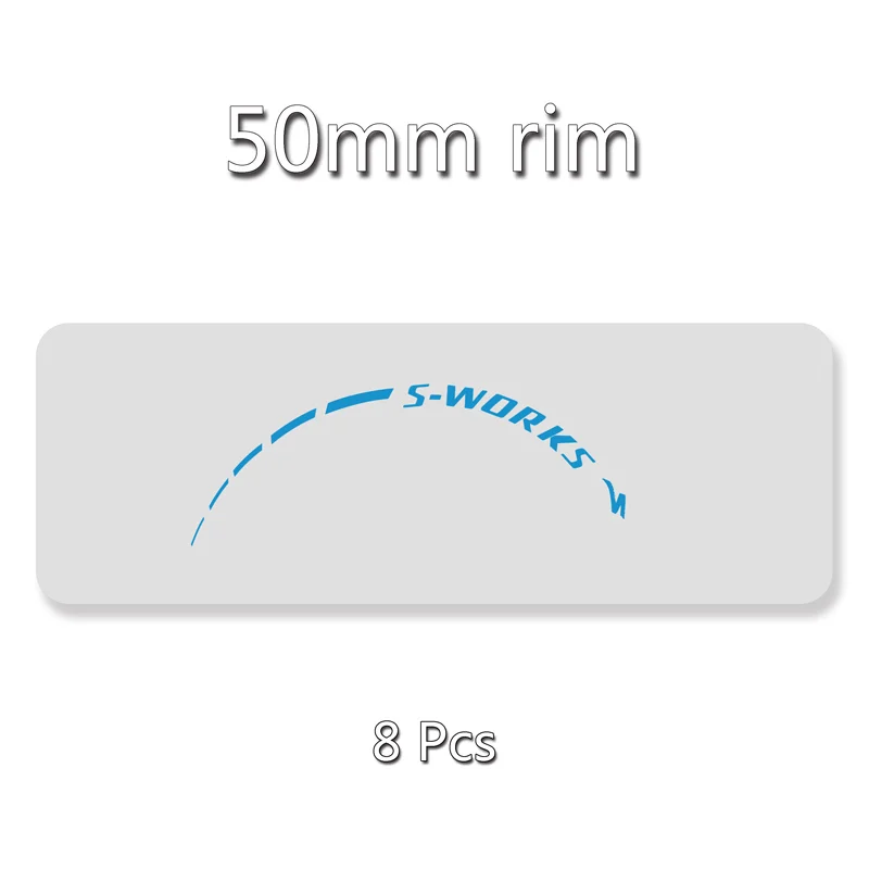 50mm rim Sky blue S-works набор колес наклейки на обод для углеродного шоссейного велосипеда SWORKS 40 мм 50 мм Гонки Велоспорт Замена наклейки - Цвет: 50mm rim Sky blue