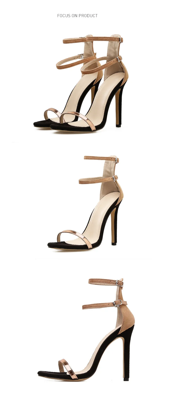 Женская обувь; коллекция года; сезон лето; новые пикантные замшевые модные босоножки на высоком каблуке с открытым носком; женская обувь с закрытым носком