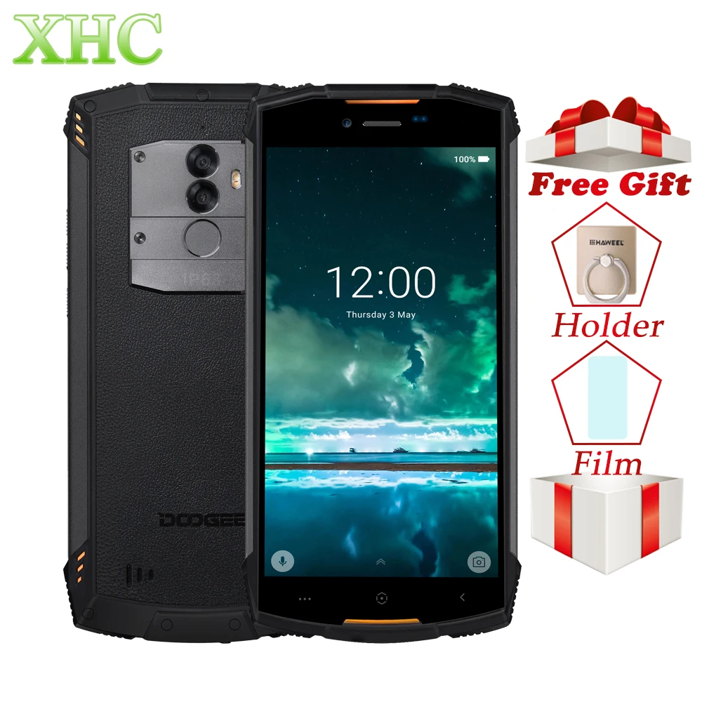 DOOGEE S55 смартфон с 5 дюймовым дисплеем восьмиядерным процессором MTK6750 ОЗУ 4 Гб ПЗУ 64
