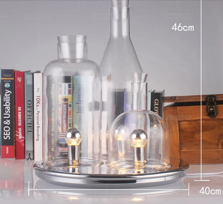 Современная светодиодная настольная лампа 3 шт. прикроватная для бутылки