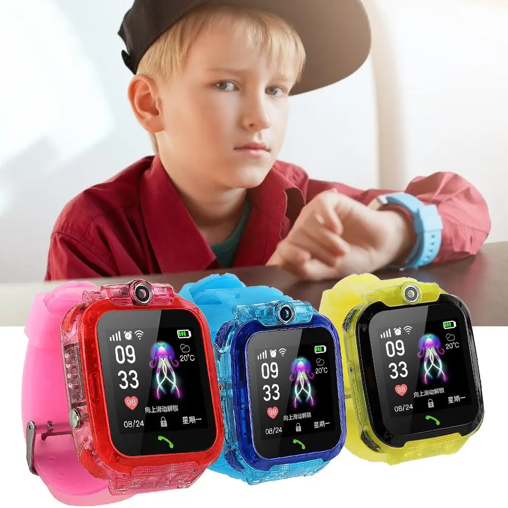 S12 дети телефон Smartwatch с HD экраном IP67 Водонепроницаемый GPS сенсорный экран крутые