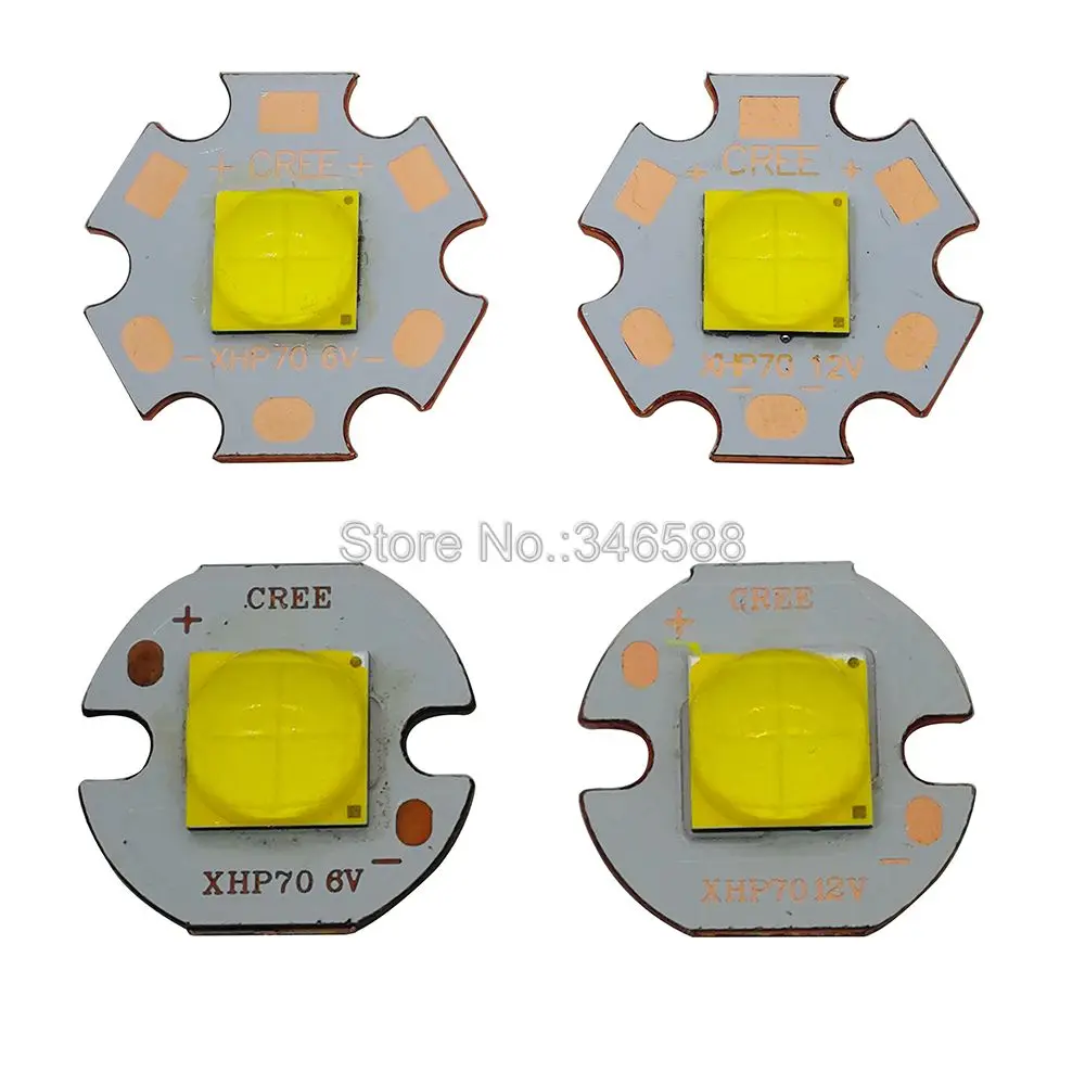 Светодиодный излучатель Cree XHP70.2 холодный белый/нейтральный белый/теплый белый