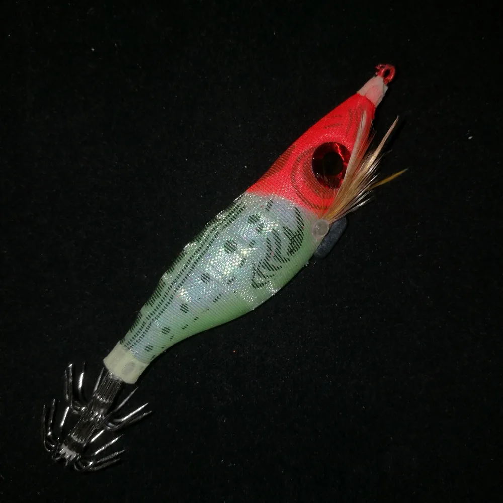 5 шт. светящийся крючок в виде кальмара креветки рыболовный прикорм Кальмаров