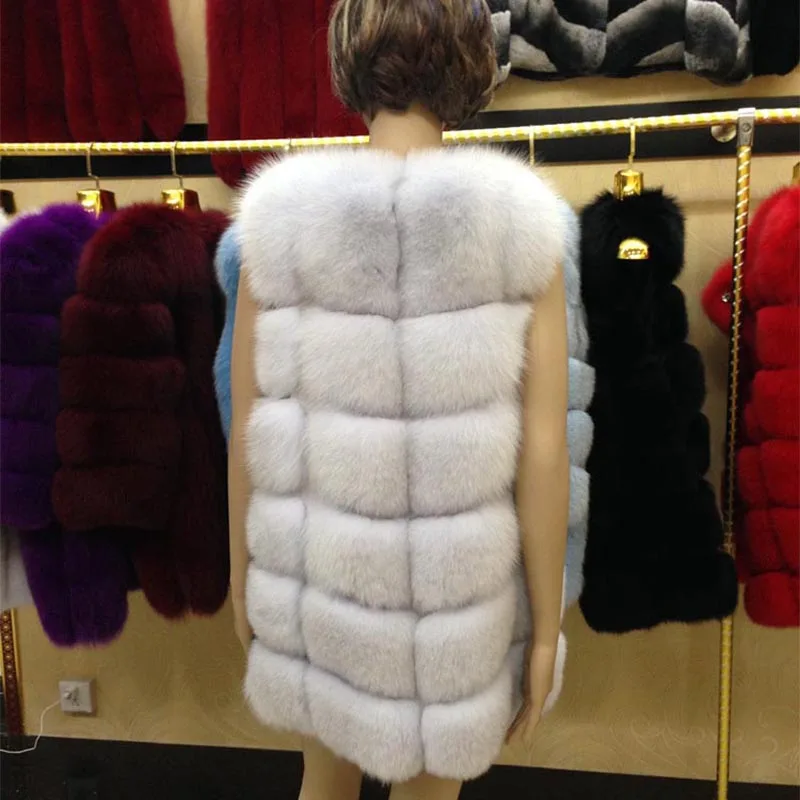 Женская Шуба из натурального меха зимняя шуба цельного лисьего по