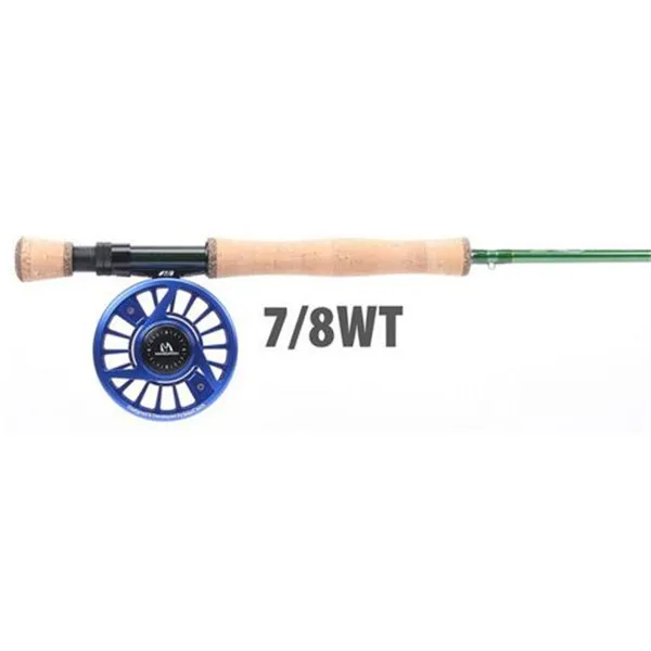 7and8WT Blue Maximumcatch 9FT 3/4/5/6/7/8 WT карбоновый штанги с алюминиевые обработанные нахлыстовая катушка рыболовные комбо - Цвет: 7and8WT Blue