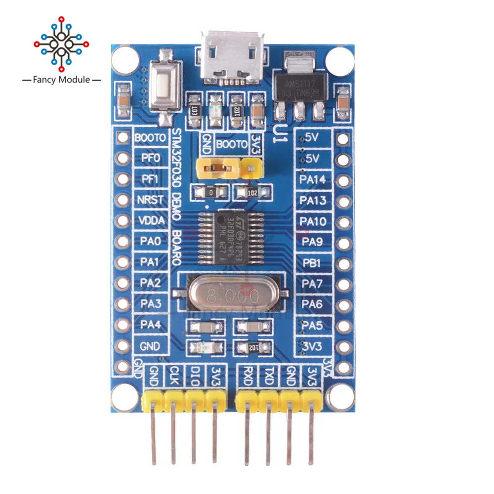 Системная плата STM32F030F4P6 ARM макетная для минимальной системы микроконтроллер SWD/ISP