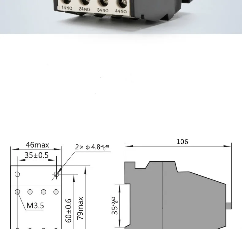 CHINT Contact Type Relay JZC1-62 JZC1-80 JZC1-53 220V 380V 110V 24v Communication Contactor