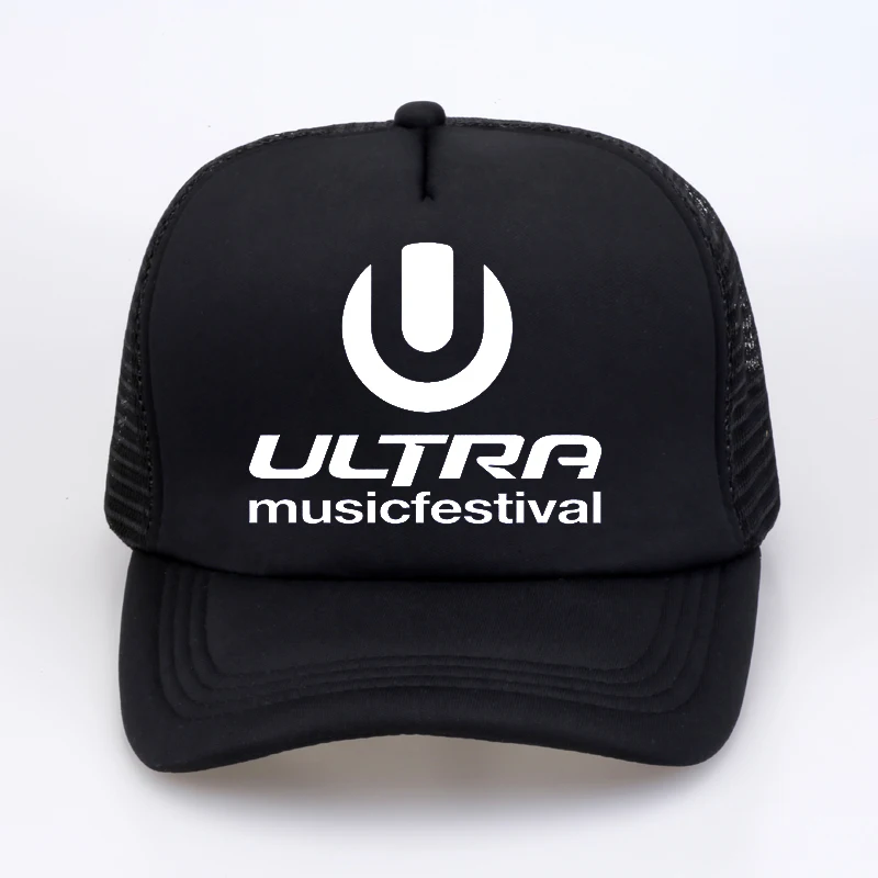 Men Women Hat ULTRA MUSIC FESTIVAL Baseball Caps Summer Letter Music Cap Ultra Music Festival Cool Mesh Trucker Cap Hats image 4
