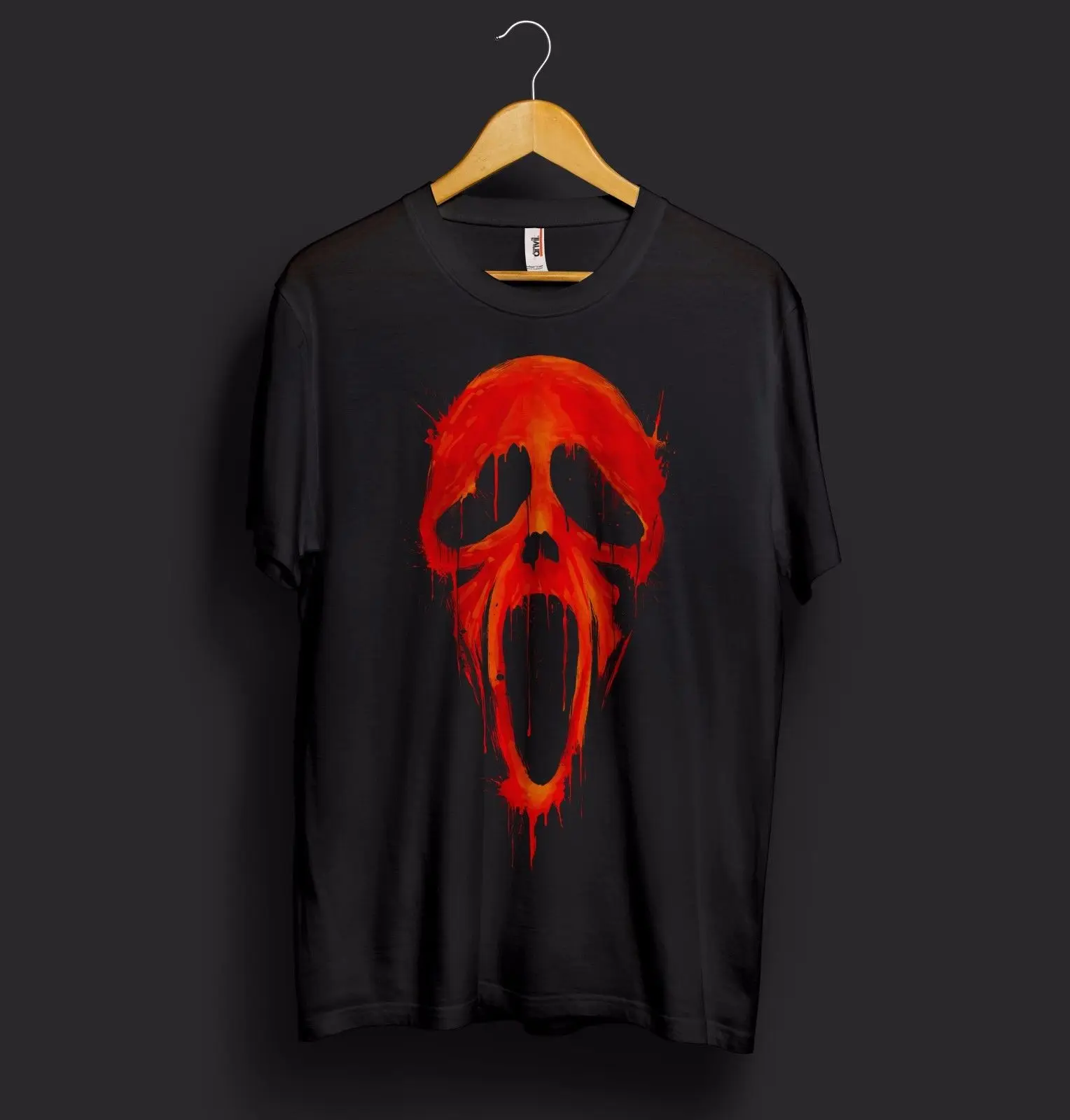 Кричащая маска Хэллоуин футболка страшное кино ужасное лицо Забавный Ghostface Ghost Dead
