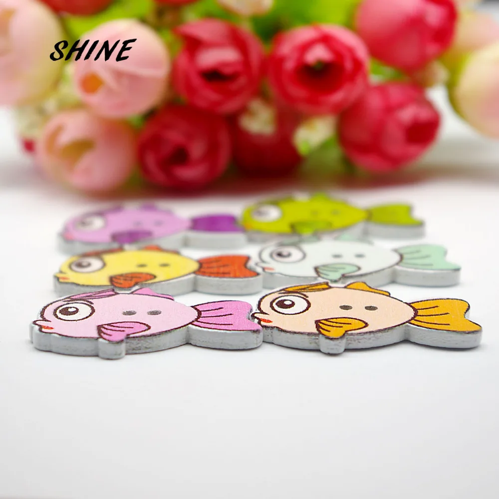 24 шт. деревянные пуговицы для скрапбукинга 34x24 мм | Дом и сад