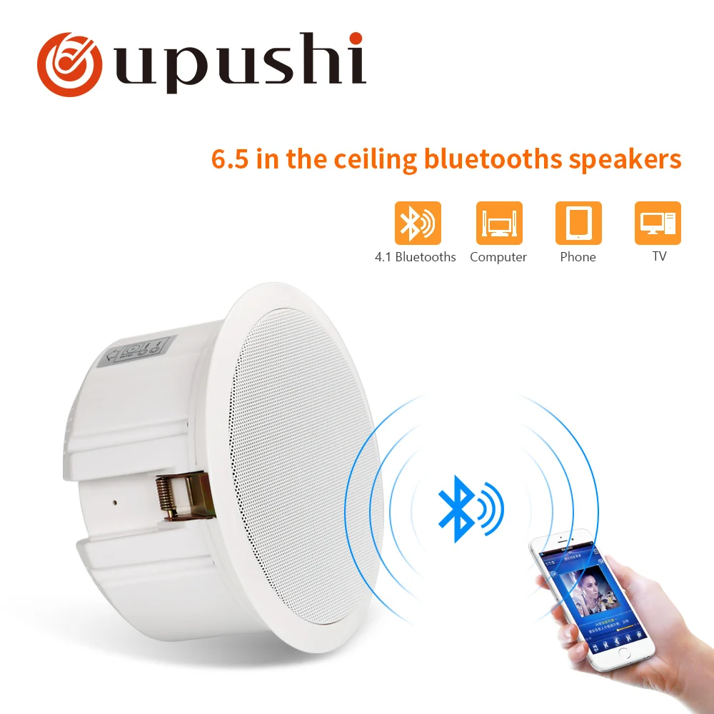 Oupushi bluetooth потолочный динамик 10 Вт беспроводной громкоговоритель система 6 5