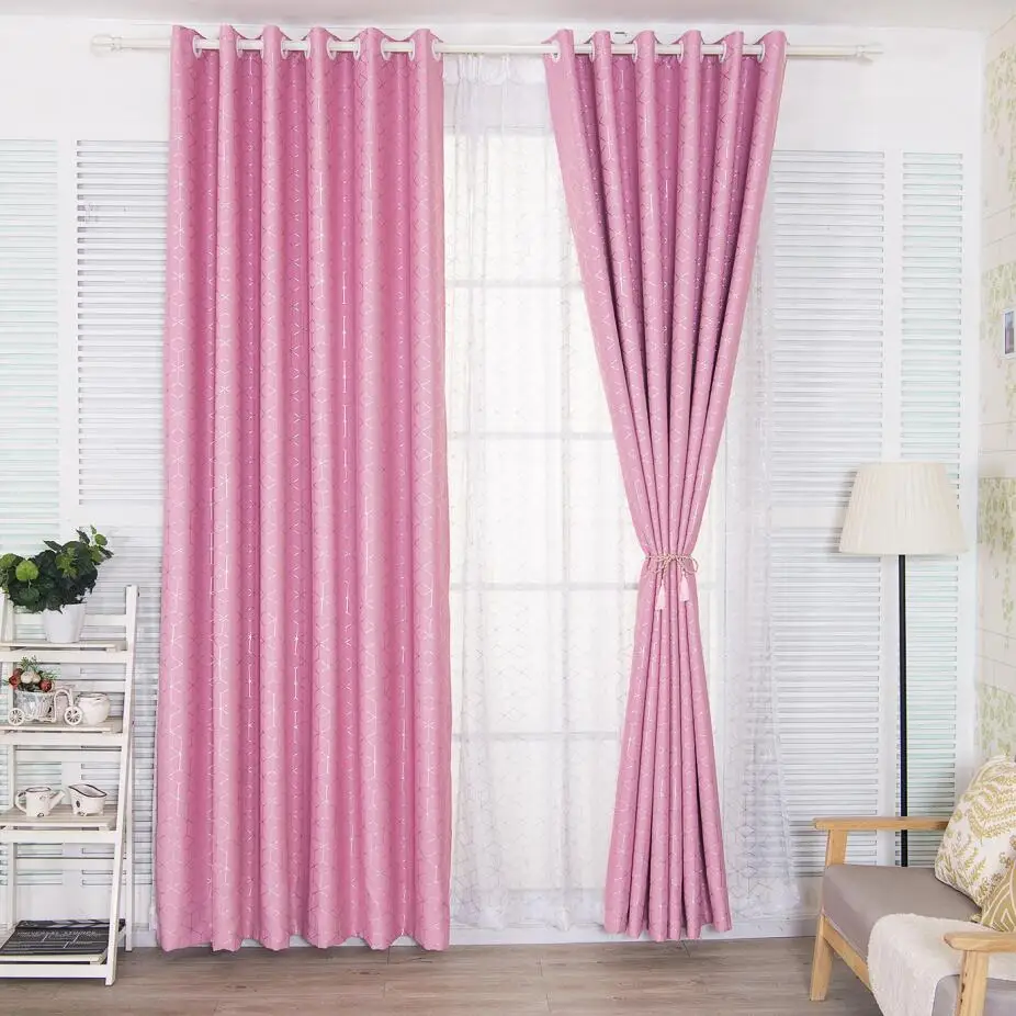 Современные однотонные Клетчатые Занавески на окна плотная шторка в спальню