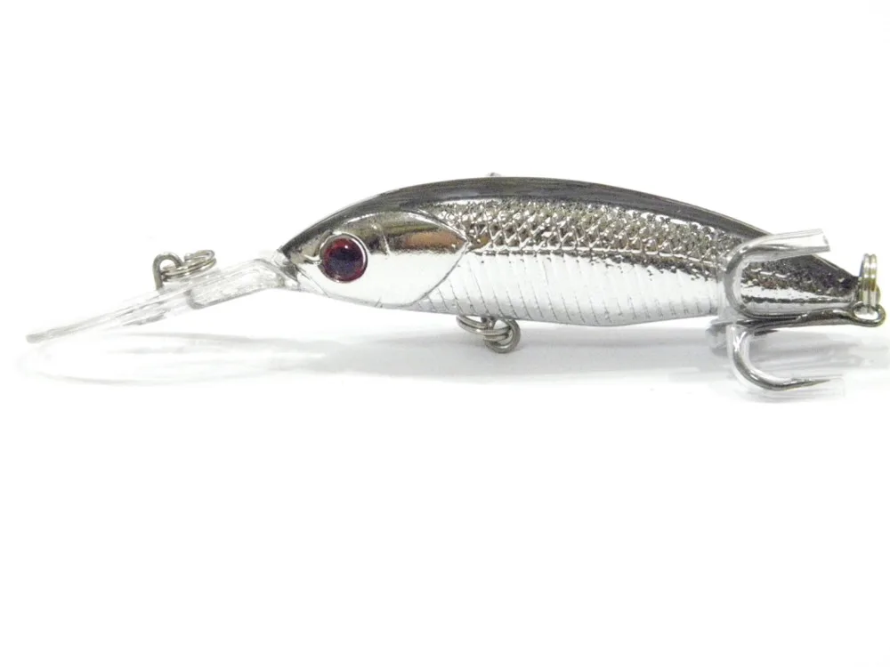 

5PCS Fishing Fish CrankBait Lure Floating Minnow artificial bait hook 7.5cm/4g Free shipping