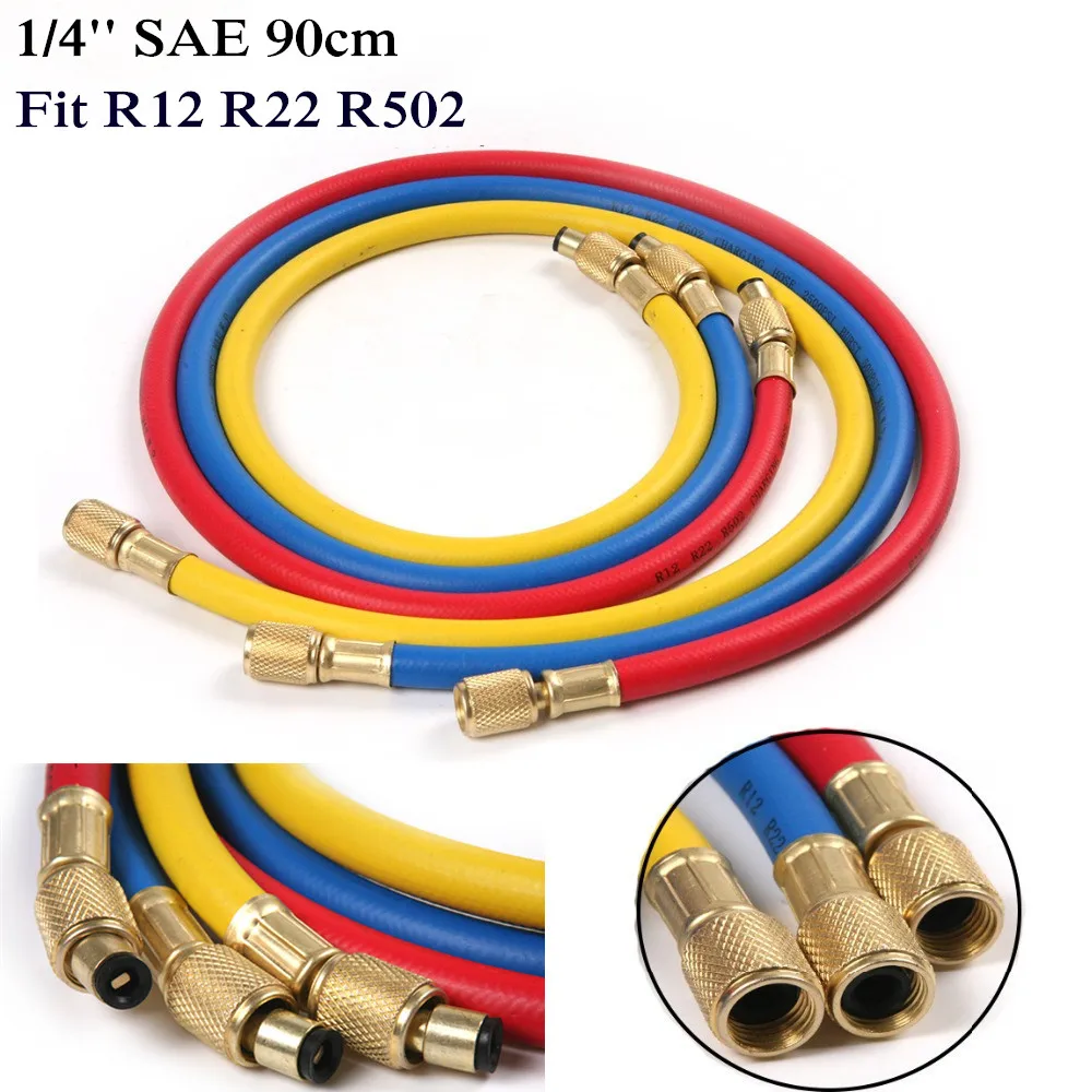 Высококачественный охлаждающий шланг для автокондиционера 1/4 ''SAE 90 см AC R12 R22