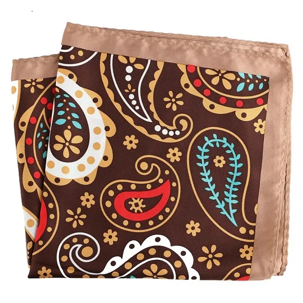 PH093 Pocket Square Портной Смит мужской Карманный квадратный модный роскошный большой размер 33x33 см костюм платок цветочный узор Пейсли Карманный платок - Цвет: PH093 Pocket Square