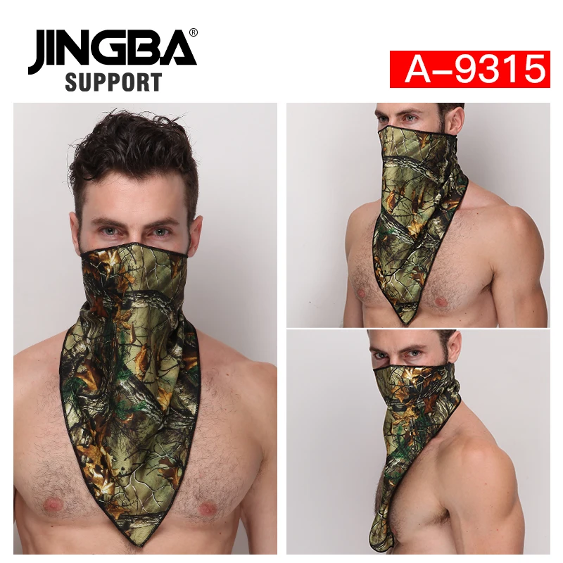 JINGBA поддержка спорта на открытом воздухе Пешие прогулки Велоспорт Бандана Маска для лица езда спортивный шарф головной убор маска для рыбалки покрытие Волшебный шарф