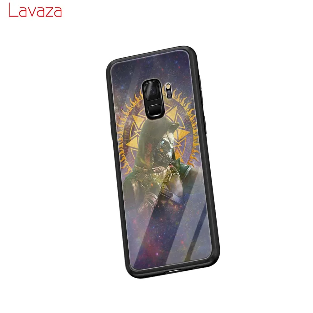 TG3 Lavaza Destiny 2 закаленное Стекло чехол для Samsung Galaxy S8 S9 S10 плюс S7 края Примечание 8 9 Мягкие TPU крышка - Цвет: TG3