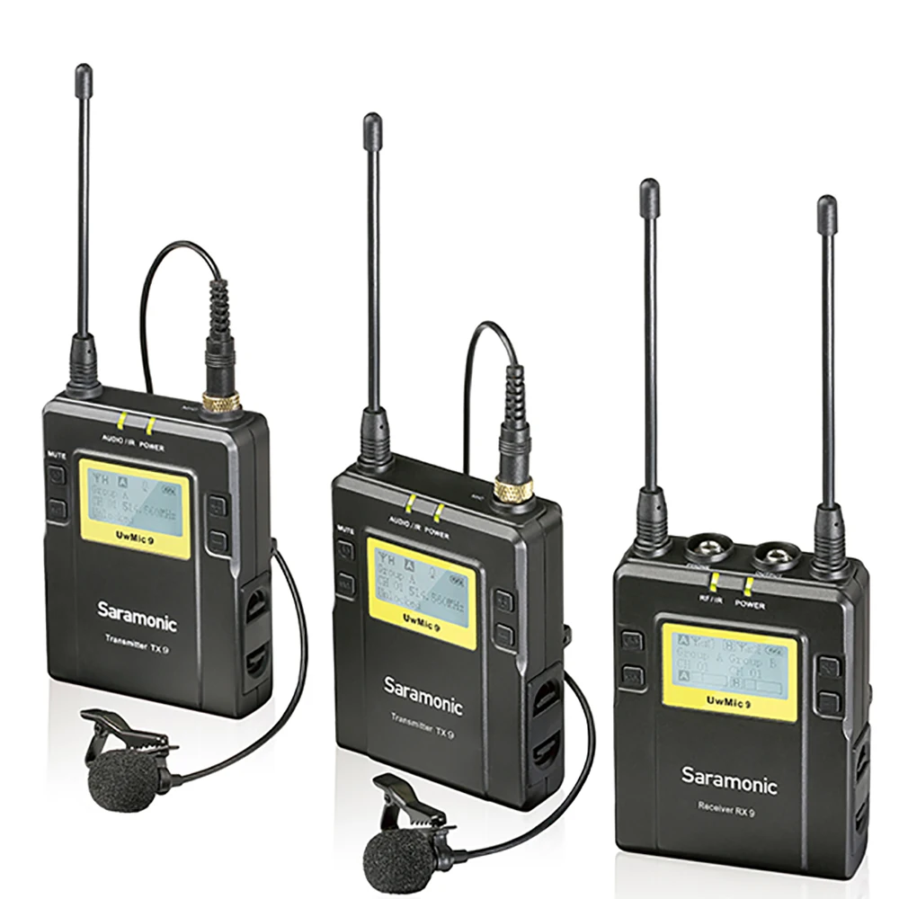 Saramonic UwMic9 беспроводной микрофон RX9 + TX9 UHF петличный для камер Canon Nikon Sony