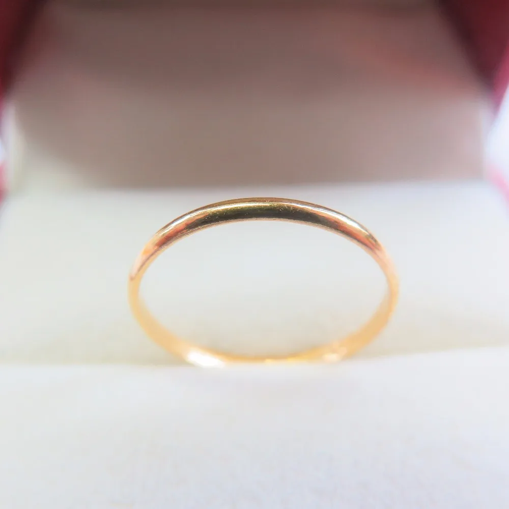 Кольцо с желтым золотом 999 24K Lucky Perfect SZ 6 1 5g|ring lucky|ring 6ring gold |
