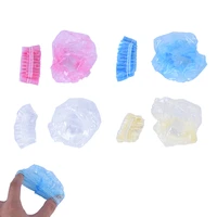 100 pcs hairdressing earmuffs disposable salon clear ear cover ear protection hair dye protect cap hair color styling tool