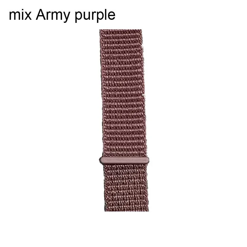 mix Army Purple 22 мм браслет ремешок для Xiaomi Amazfit GTR 47 мм Pace Stratos 2 2s ремешок для часов huawei GT Honor Magic Dream Correa для samsung - Цвет: mix Army Purple