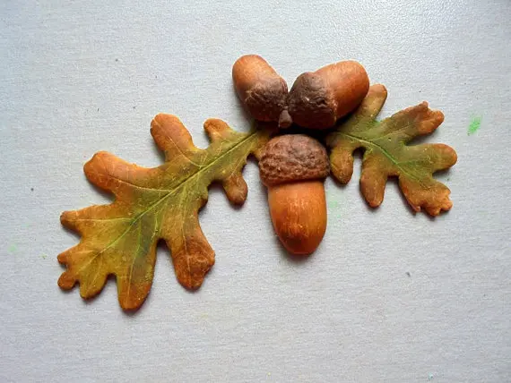 Силиконовая форма лес желуди листья сахарная мастика украшение для торта