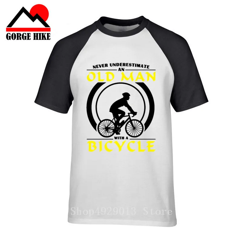 Мужская хлопковая футболка с круглым вырезом MTB Club коротким рукавом для езды на