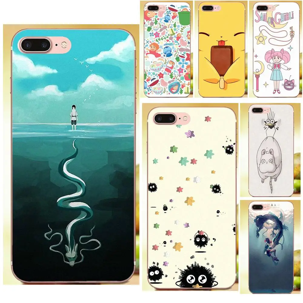 Милые аксессуары для телефона чехол Kawaii Ghibli Doodle Huawei Mate 7 8 9 10 P7 P8 P9 P10 P20 Lite Plus Pro GR5 P