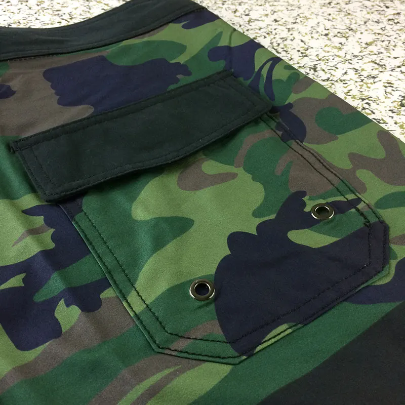 

2018 summer new Camouflage style Stretch beach shorts men's Spendex Waterproof Thin Breathable large size casual shorts