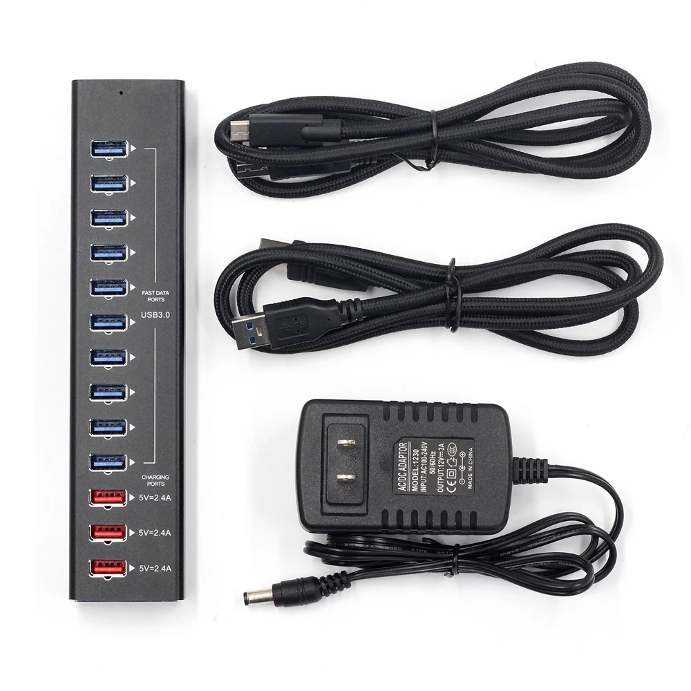 CHIPAL 5 Гбит/с USB 3 0 концентратор Разветвитель 2 5V 2.4A быстрое зарядное устройство со