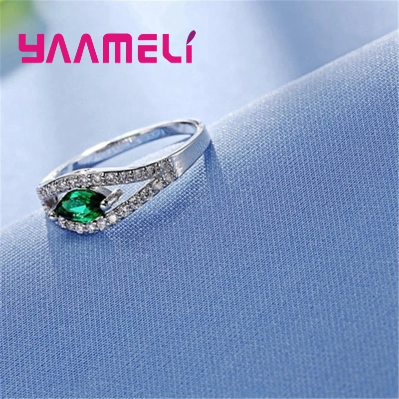 Женское серебряное кольцо с фианитом в стиле панк|cubic zirconia|925 sterling silver ringsterling rings |
