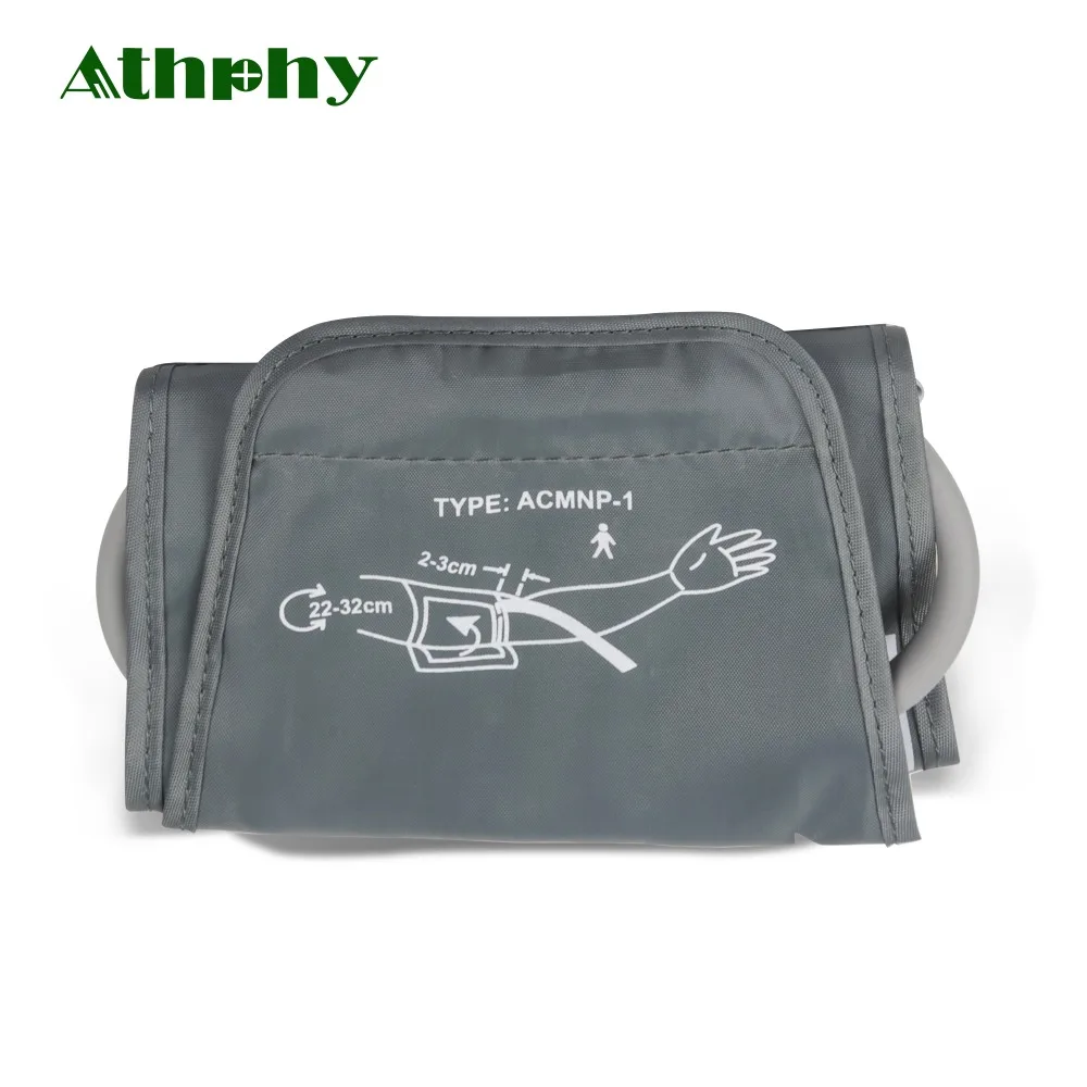 Athphy портативный наручный тонометр для измерения артериального давления, однотрубный тонометр, портативный нейлоновый Оксфордский цифровой тонометр 22-32 см