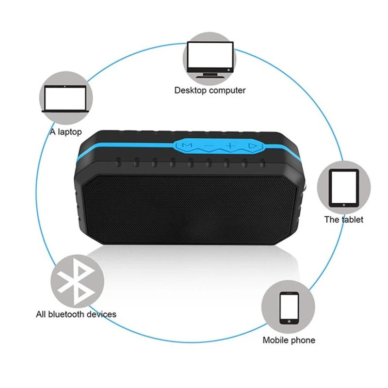 Портативный беспроводной Bluetooth 4 1 Динамик Звуковой громкоговоритель