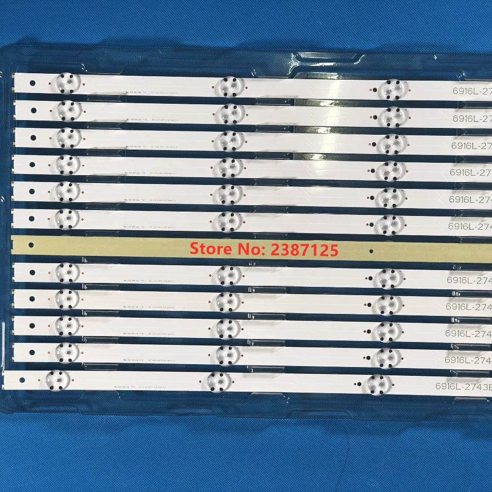 Светодиодная лента для LG 43LH5100 43LH615V 43LH7500 43LH604V 43LH570V 43LH590V 43LH510V 43LH5700 6916L-2743A 2743B 6916L-2445A