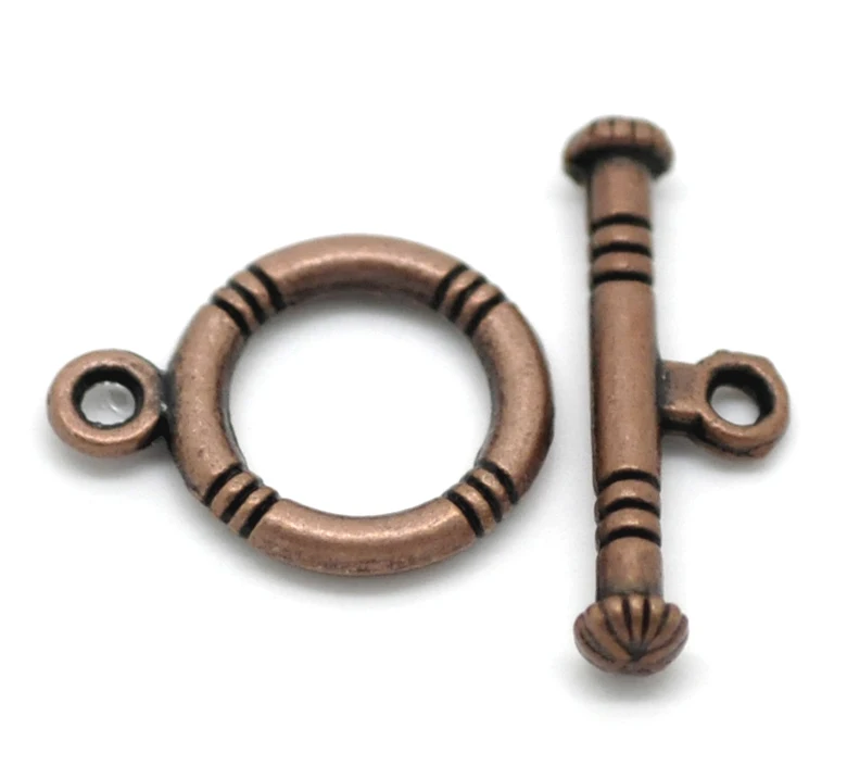 DoreenBeads заглушки из цинкового металлического сплава Круглые античные медные
