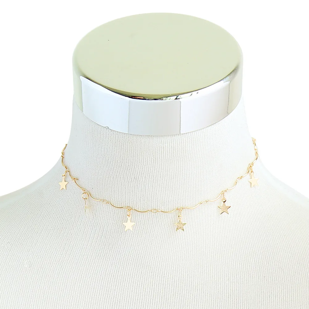 Новая мода модные ювелирные изделия звено цепи с Star колье подарок для женщины